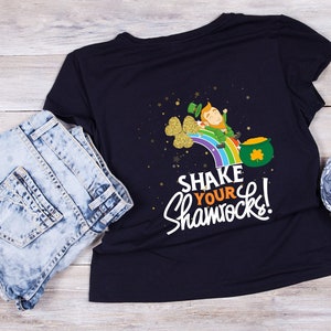 St. Patrick&#39;s Day Shirt: Shamrock Rainbow Leprechaun Tee