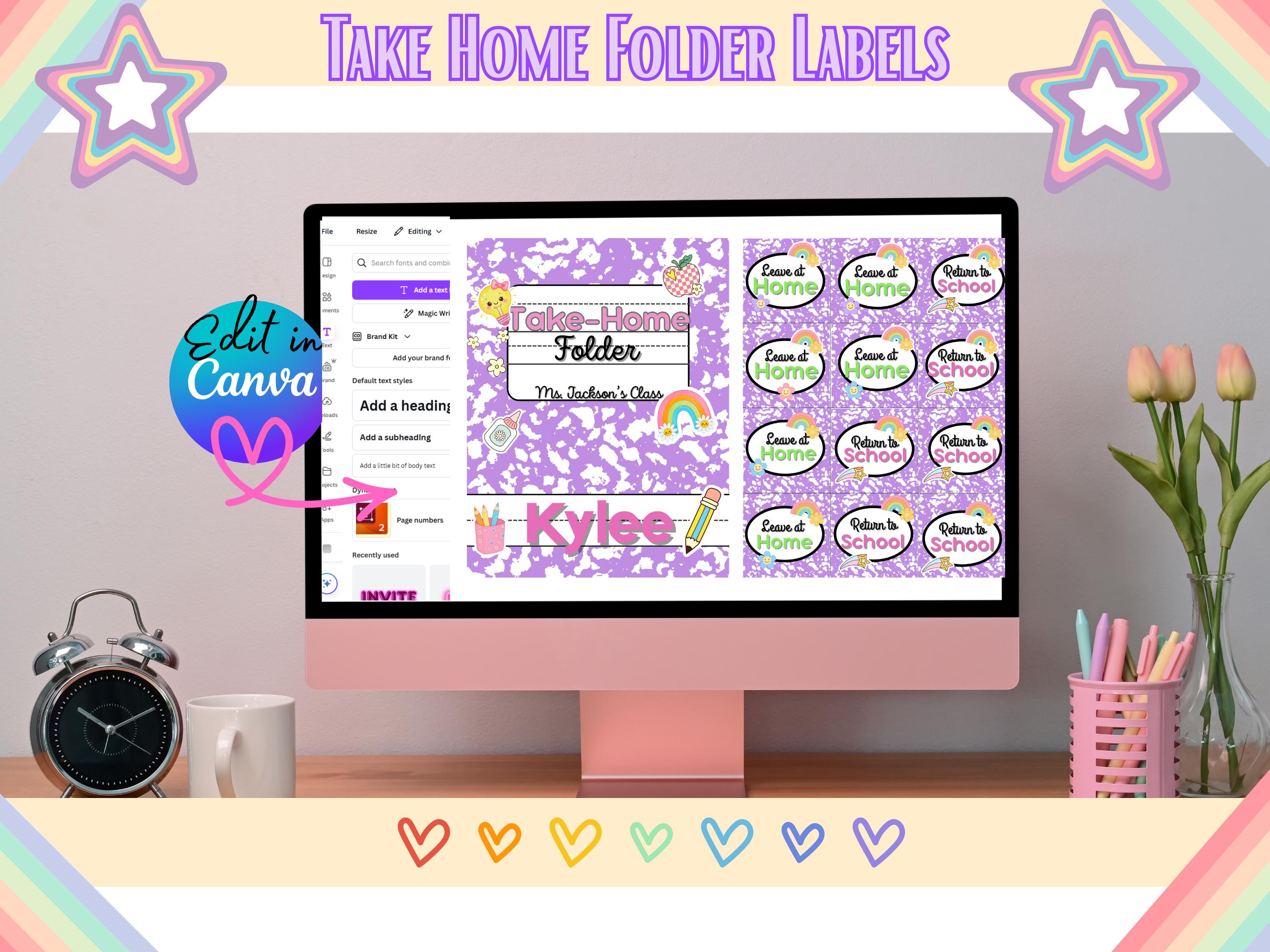Editable Composition Notebook Folder Covers | Classroom Organization ...