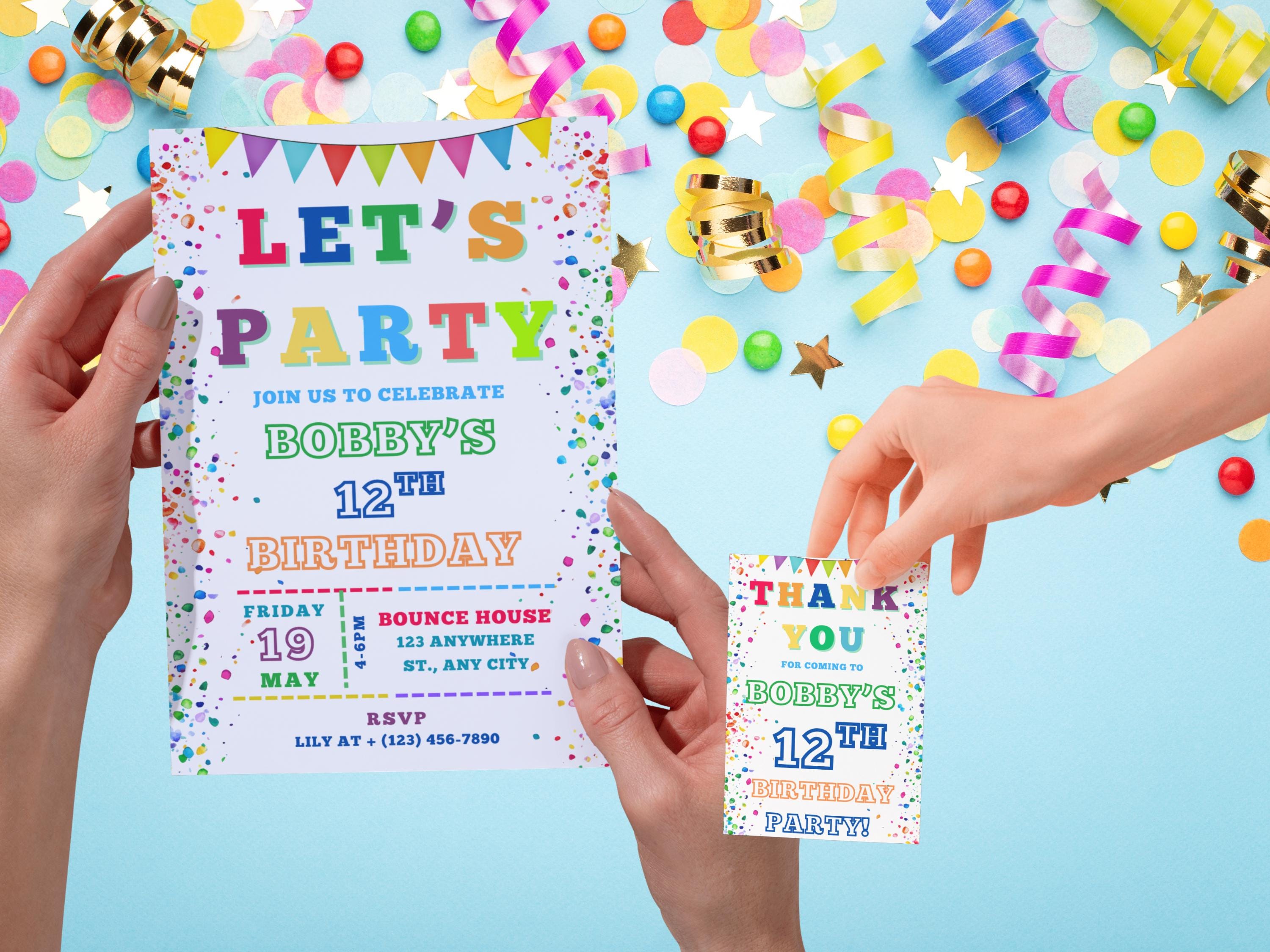 VULAVA 12 biglietti di invito per il compleanno dei bambini e le feste