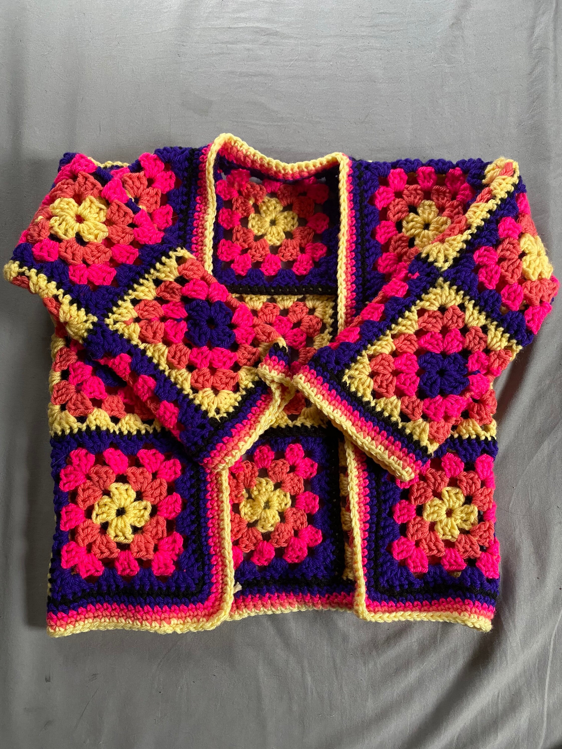 Sunrise Granny Square Children's Cardigan