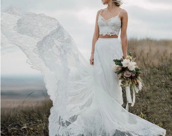 2 piece wedding outfit