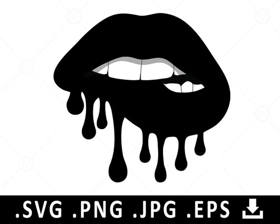 Dripping Lips SVG Sexy Valentines SVG Svg Files for Cricut ...