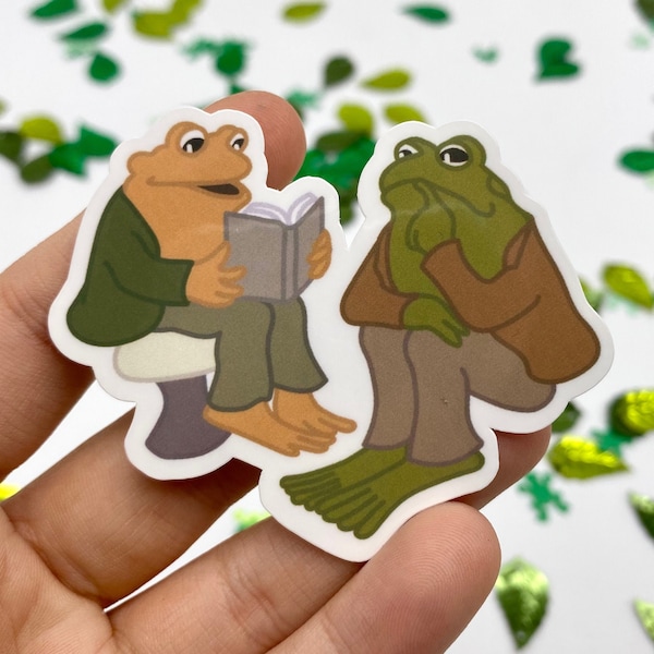 Frog and Toad sont friends forever vinyl sticker