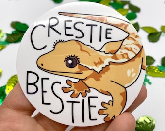 Crestie Bestie Crested Gecko Vinyl Sticker