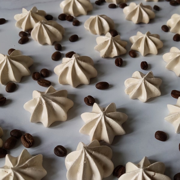 Cappuccino Meringue Cookies - one dozen (12) Gluten Free