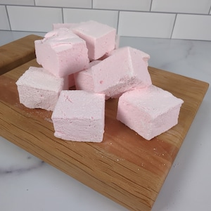 Rose Marshmallows - Pack of 12 Bite Size Handmade (Gluten Free)