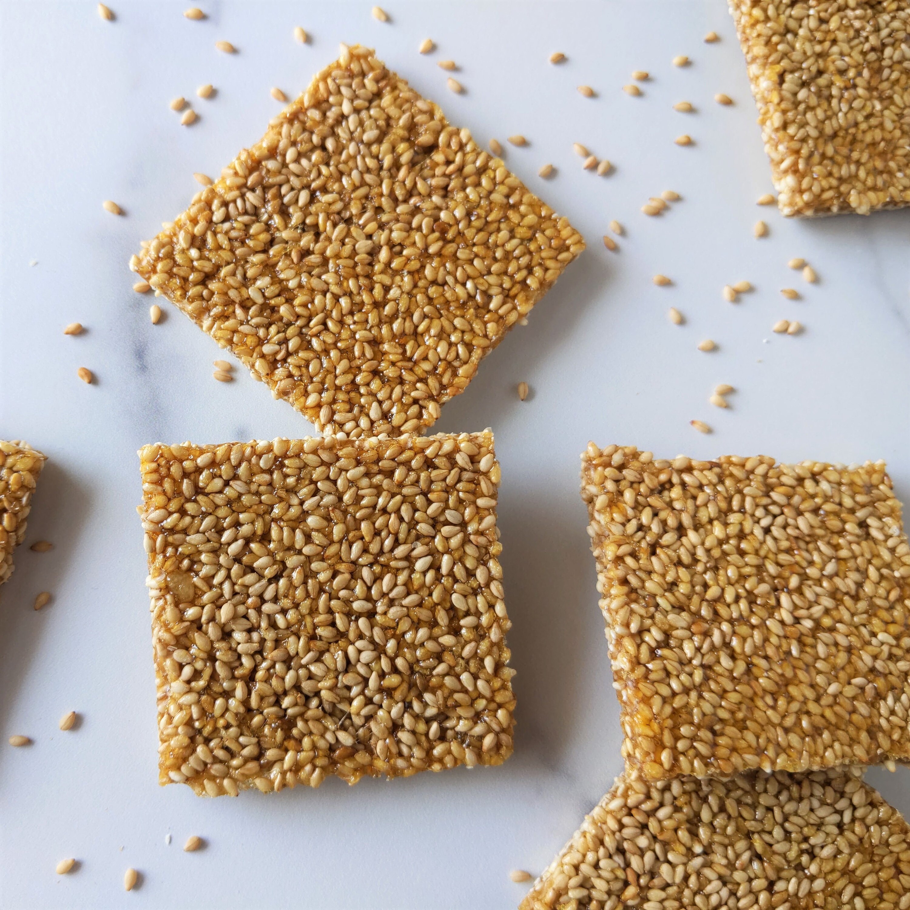 Sesame Brittle Crunch Cookies Sesame Seed Crunch Candy One Etsy