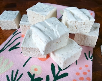 Marshmallows com Manteiga Marrom - pacote com 12 unidades pequenas, feitos à mão (Sem Glúten)