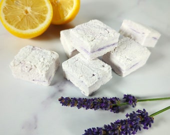 Zitrone Lavendel Marshmallows - Packung mit 12 mundgeblasenen (Gluten frei)