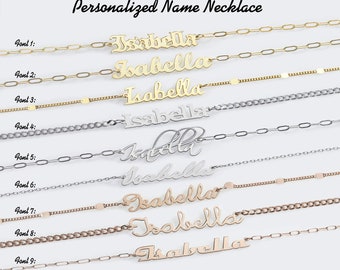 Name Necklace - Gift for Her, Sister, Daughter, Mother, Grandmother, Wife, Girlfriend, Women, Nurse, Mom, Birthday, Christmas, Personalized