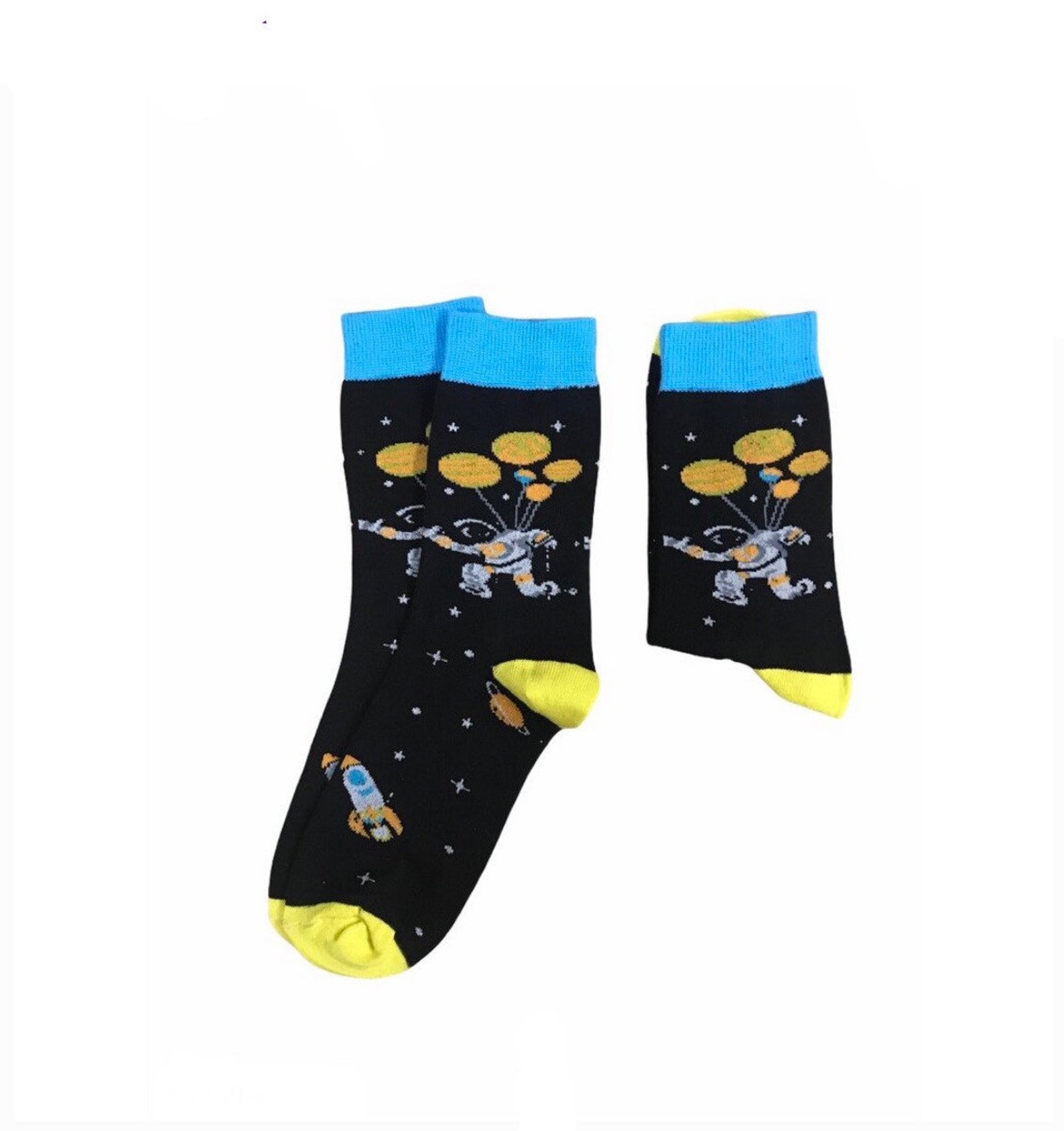 Space Astronaut Socks/Colourful Socks/Gift Socks/Novelty | Etsy