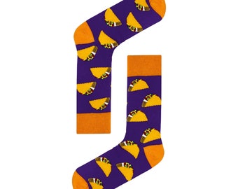 Chanwazibibiliu Tacos Neon Advertising Sign Mens Colorful Dress Socks Funky Men Multicolored Pattern Fashionable Fun Crew Cotton Socks Chanwazibibiliu Tacos Neon Advertising Sign Mens Colorful Dress Socks Funky Men Multicolored Pattern Fashionable Fun Crew Cotton Socks