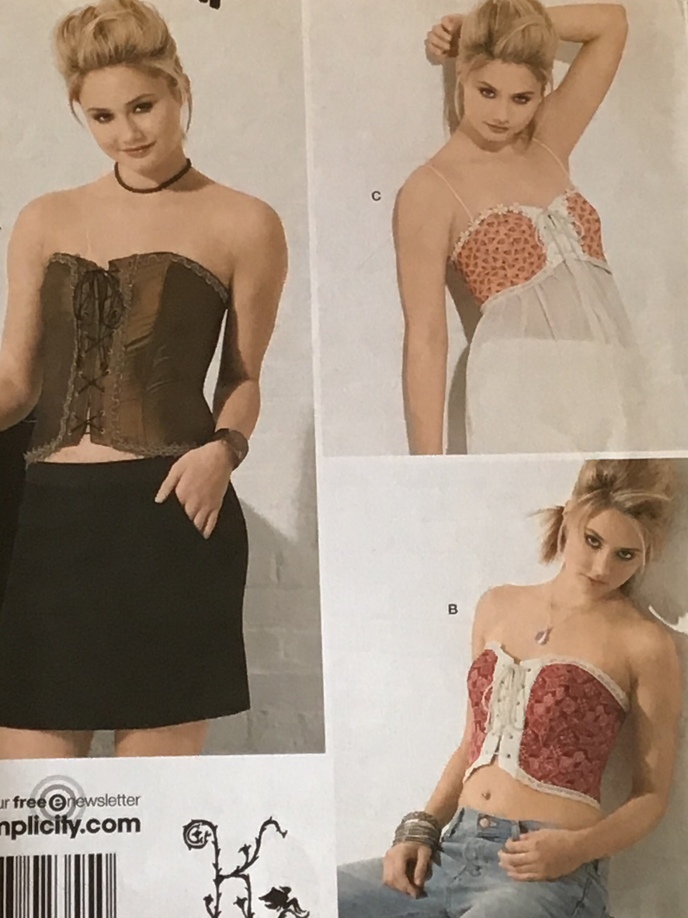 Simplicity Sewing Pattern 2355 Ladies Misses Corsets Size 6-12 Uncut Fashion Simplicity Sewing Pattern 2355 Ladies Misses Corsets Size 6-12 Uncut Fashion