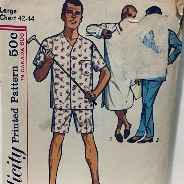 Mens Nightshirt Sewing Pattern Etsy