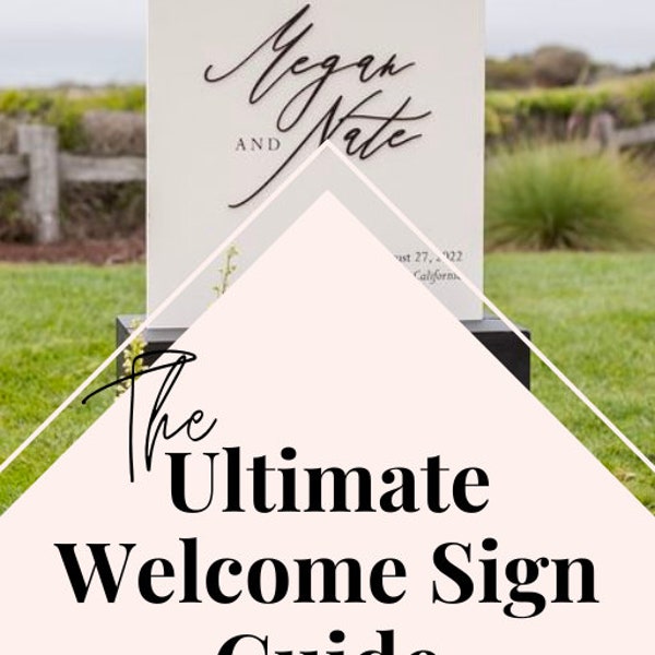 Wedding Sign Stand Tutorial + Welcome Sign Templates