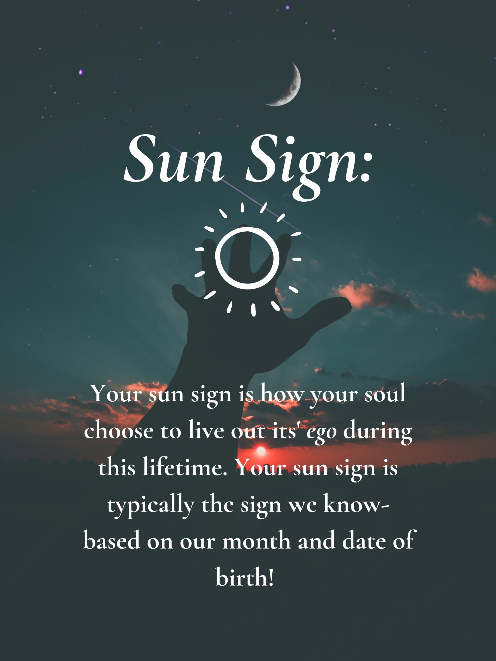 Sun Moon & Rising Sign Astrology Reading. Who Are You in Etsy