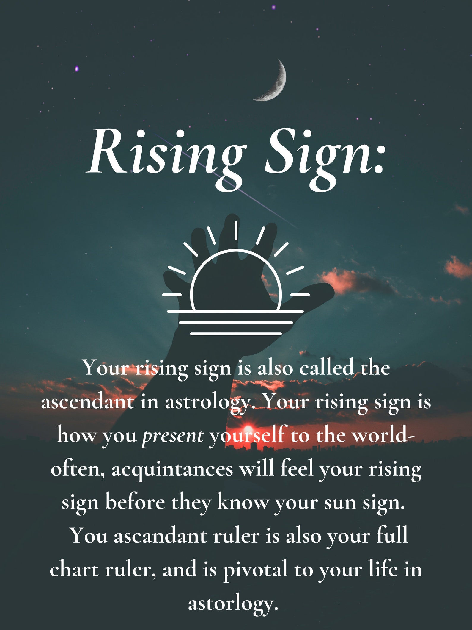 Sun Moon & Rising Sign Astrology Reading. Who Are You in Etsy