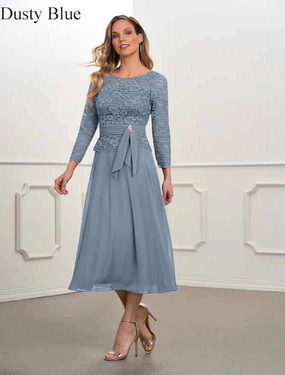 mid calf length mother of the bride dresses