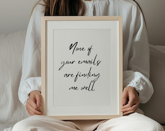 Funny Office Quote Print: Sarcastic Home Office Wall Art (Digital Download)