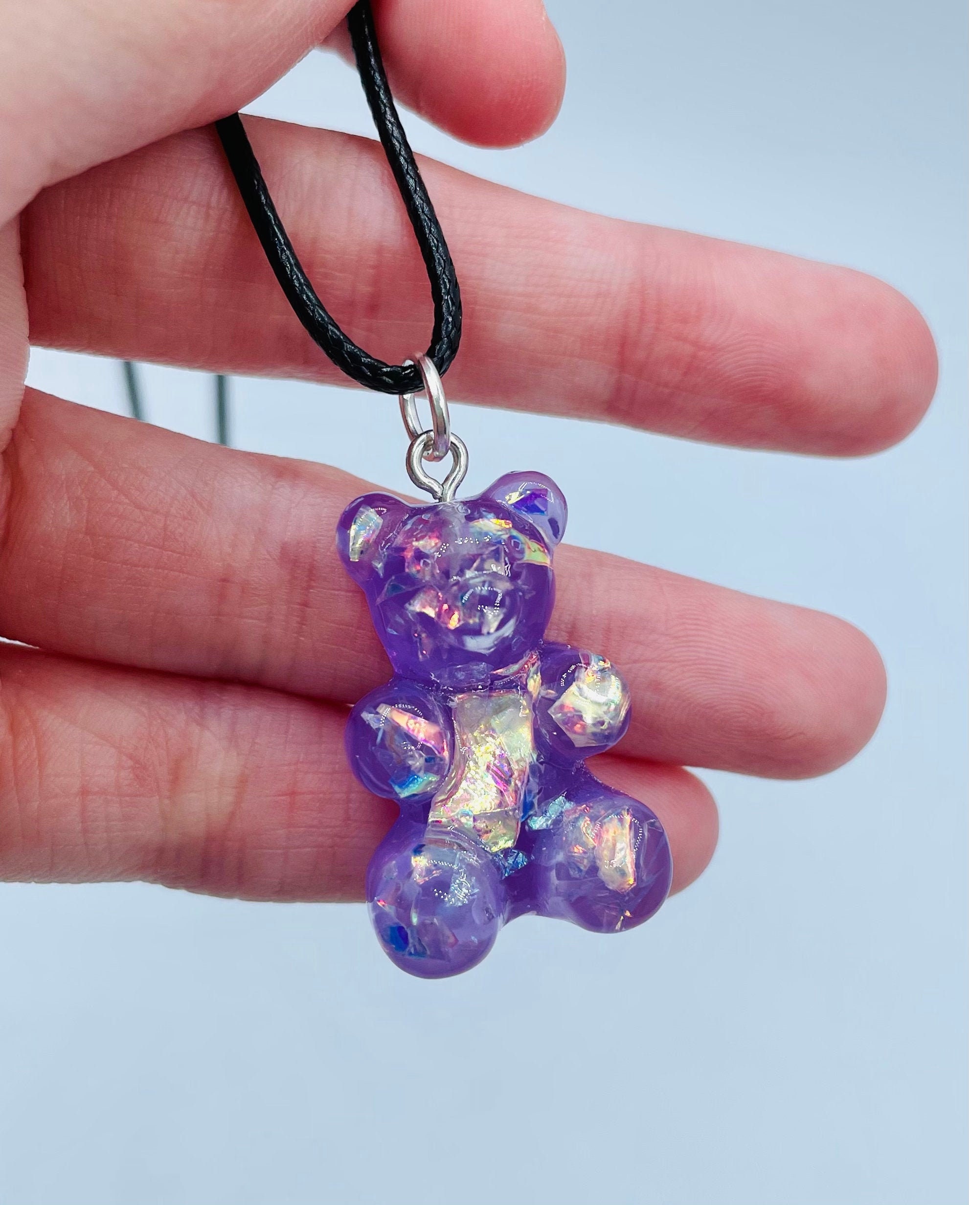 SASBSC Cute Candy Charms Resin Candy Jewelry Charm Lollipops Gummy Bear Charms for Jewelry Making Bracelet Keychain Necklace