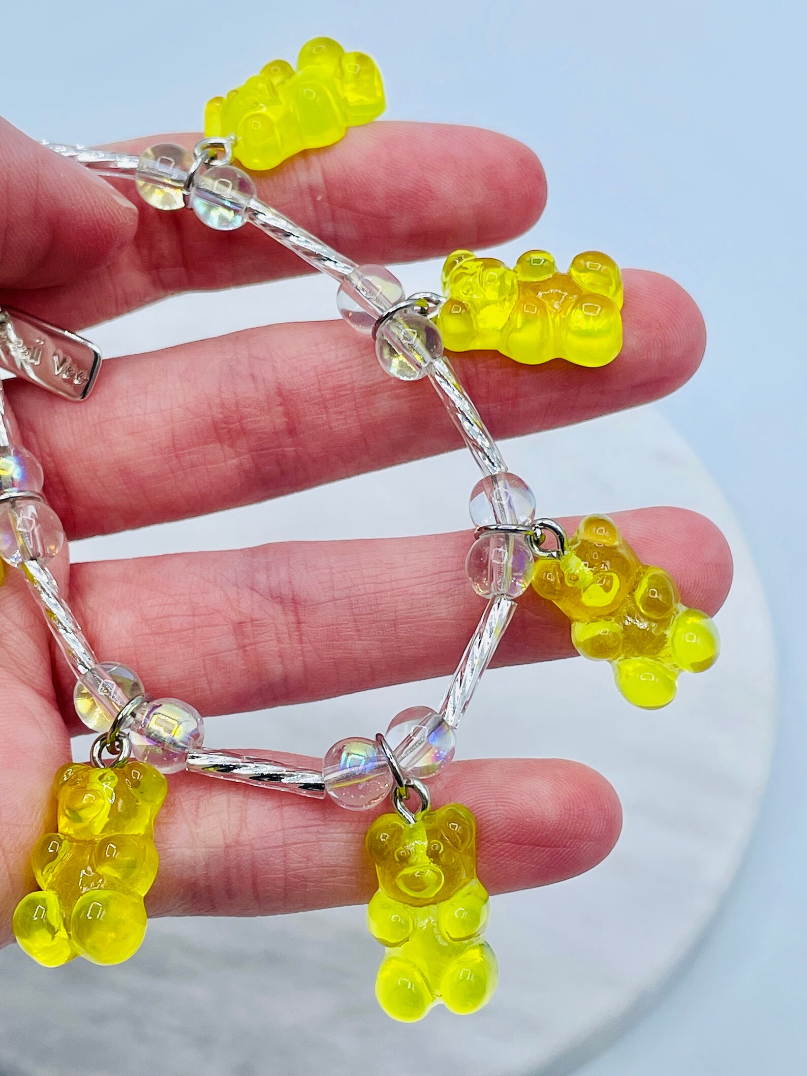 Gummy Bear Bracelet Yellow Etsy