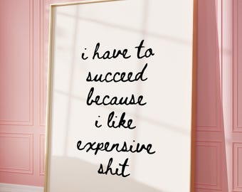 Funny Office Quote Print: Motivational Typography Art (Digital Download)