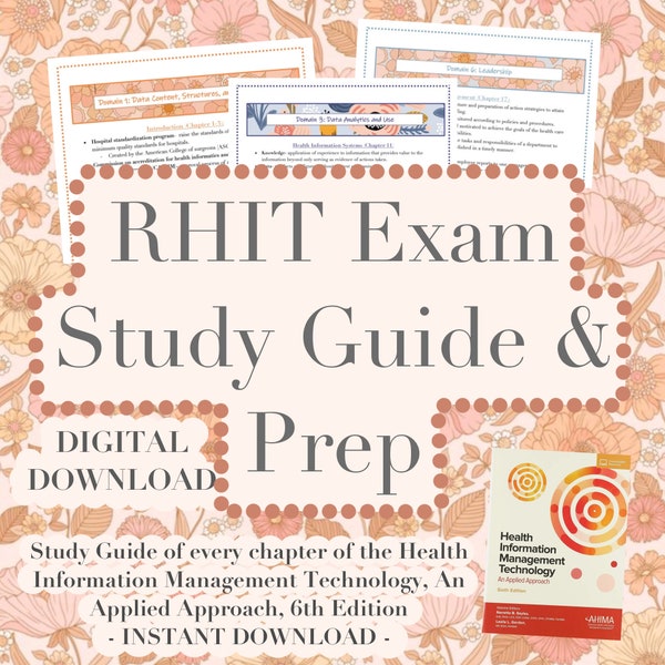 DIGITAL* RHIT Study Guide and Prep, Health Information Management Tech, Registered Health Information Technology Exam Preparation, Coding