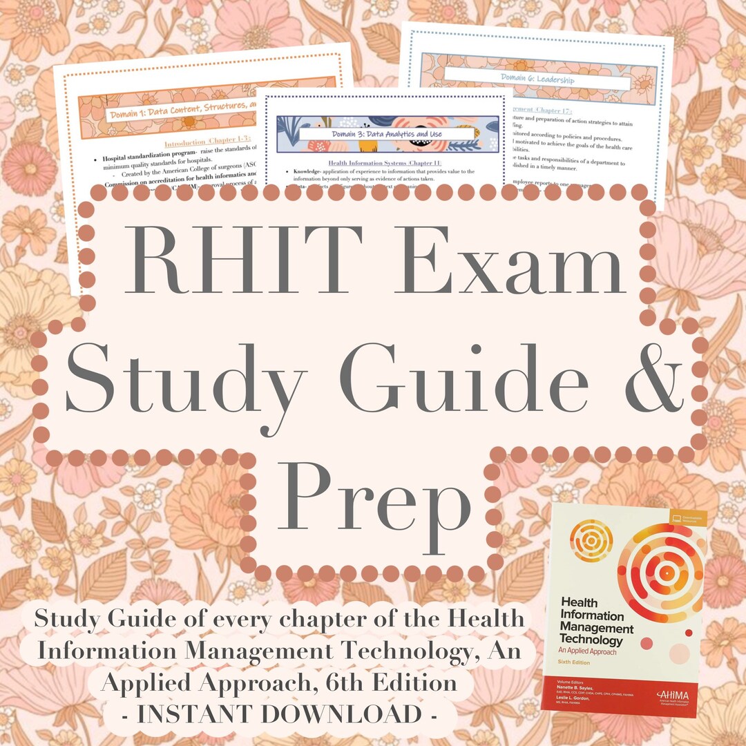 RHIT Study Guide and Prep, Health Information Management Technology