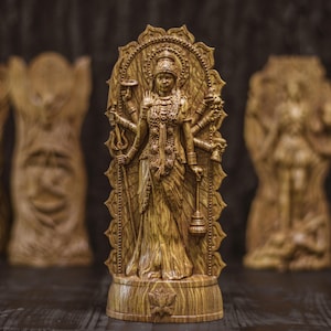 Durga Goddess Statue | Hindu Altar Decor, Fierce Protector & Mother of the Universe, Spiritual Gift