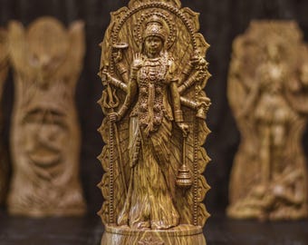 Durga Goddess Statue | Hindu Altar Decor, Fierce Protector & Mother of the Universe, Spiritual Gift
