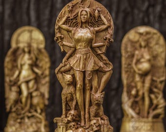 Hekate gudinna staty | Grekisk hednisk altardekor, wicca häxkonstskulptur, andlig gåva