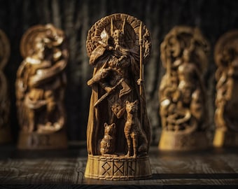 Odin Statue, Allfather, Scandinavian pantheon, Wotan, Viking god statue,