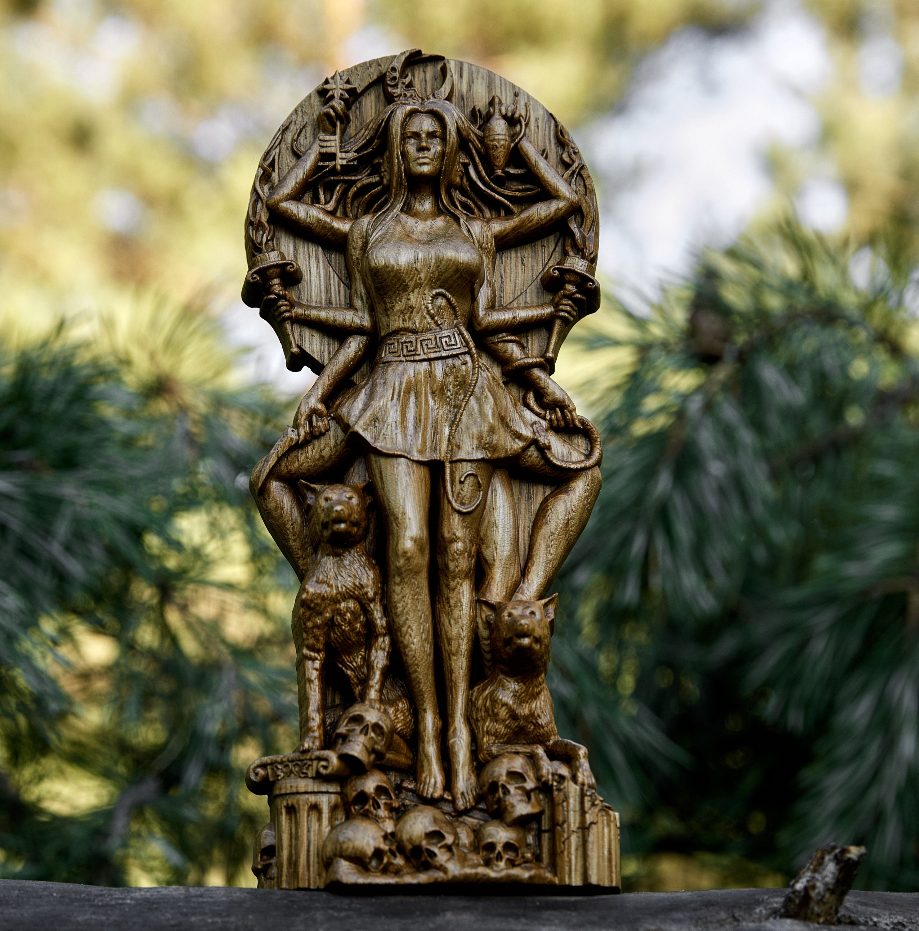 Hecate Statue Greek Goddess Pagan Paganism God Altar Etsy UK