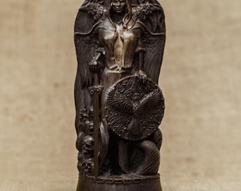 Morrigan Goddess Statue | Celtic War Goddess Altar Decor, Wiccan Witchcraft Gift