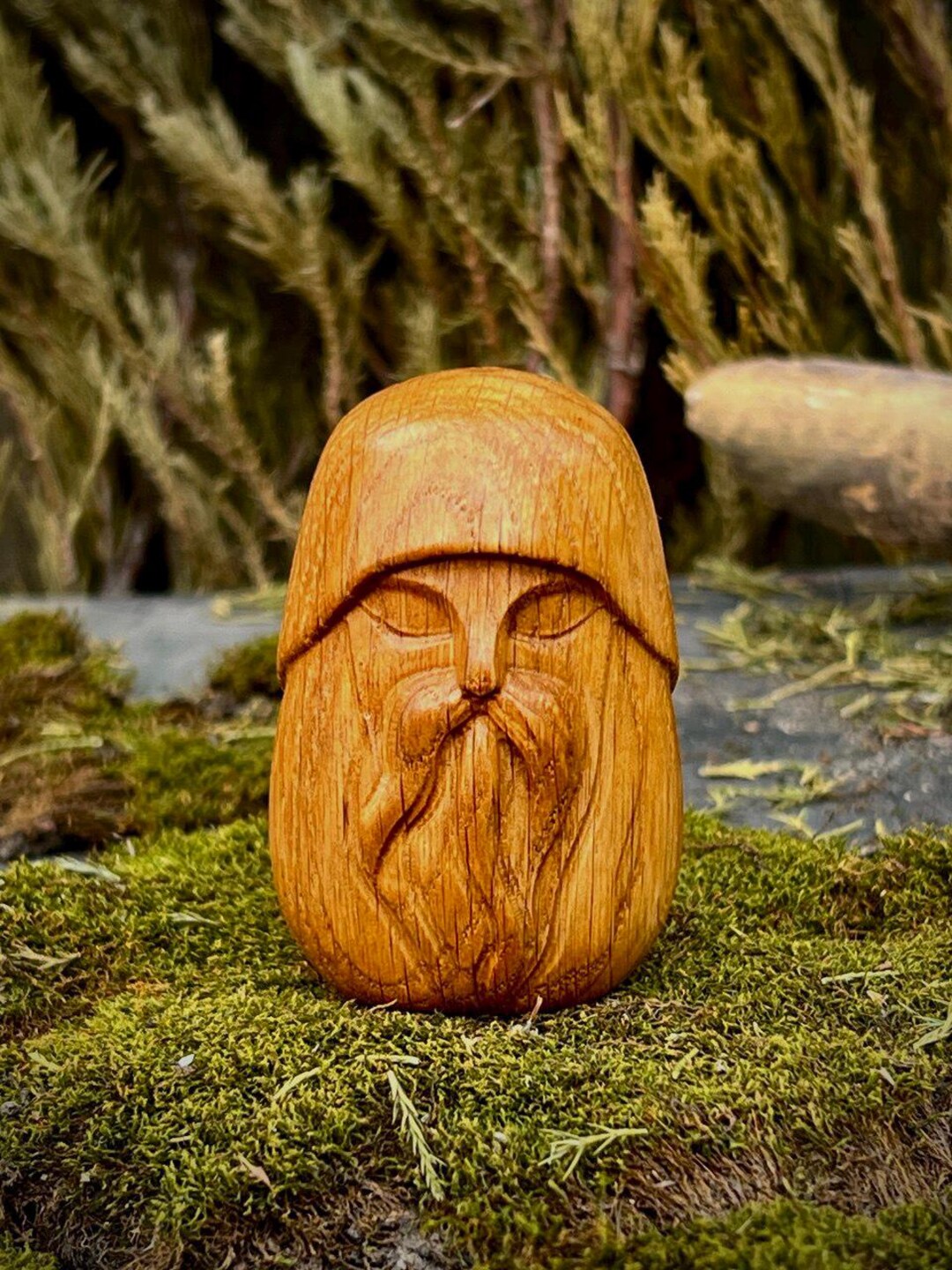 Wooden Forest Spirit Guardian – Hand Carved Home Protector, Cozy Room ...