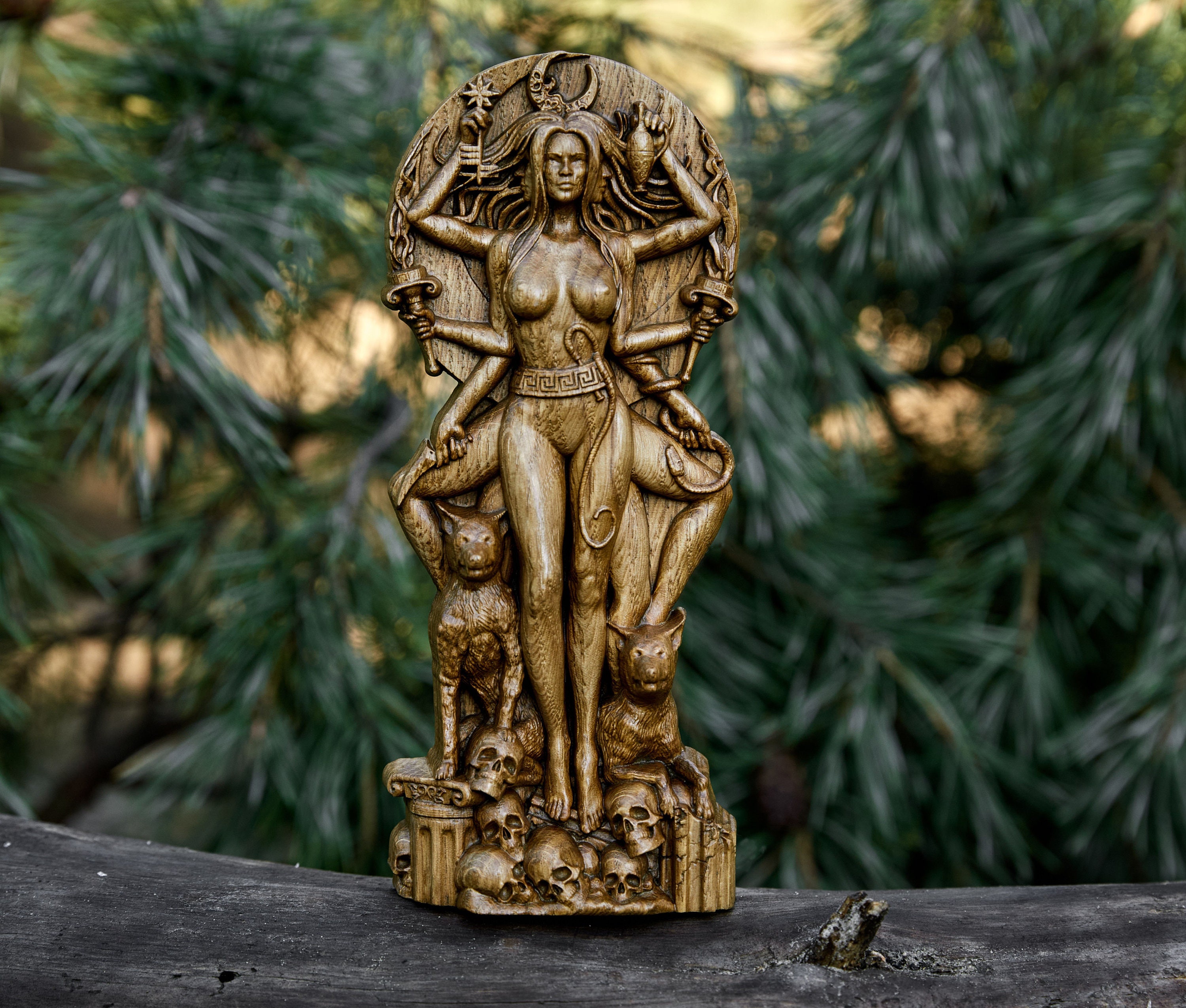 Hecate statue Greek goddess Pagan paganism God Altar | Etsy