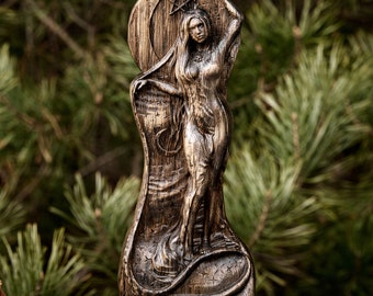 Moon Goddess, Selene Goddess, Wiccan Statue