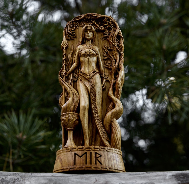 Eir Goddess Statue Norse Pagan Altar Statue Asatru Heathen Etsy UK