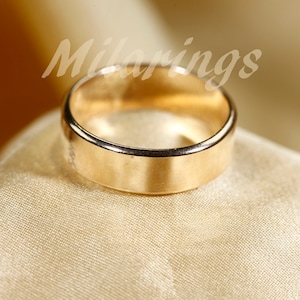 6mm Smooth Gold Filled Ring - Silver, Rose Gold Options