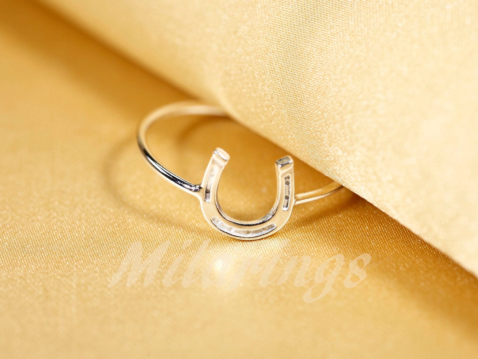 925 Sterling Silver Horseshoe Ring Silver Horseshoe Ring Etsy