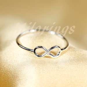 Infinity       Yellow gold filled infinity  ring,   Rose gold filled  infinity  ring,   Sterling silver  infinity  ring,