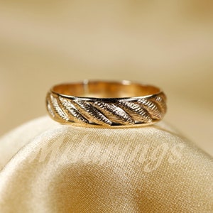 107814/102114 14k Gold filled pattern ring, Silver ring, 5mm width GOLD FILLED