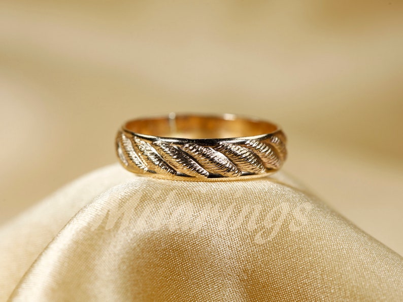 107814/102114 14k Gold filled pattern ring, Silver ring, 5mm width GOLD FILLED