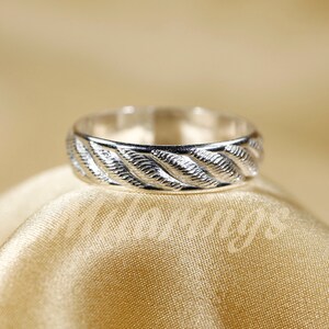 107814/102114 14k Gold filled pattern ring, Silver ring, 5mm width STERLING SILVER