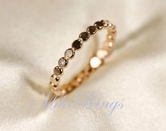 14K Gold Filled Stackable Ring - 2.7mm Flat Bead Ring