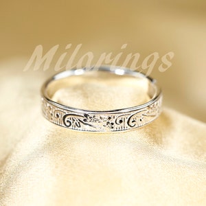 ZP164/ZP165 Gold filled texture ring, Rose Gold filled texture ring, Silver rings, MP164-SILVER