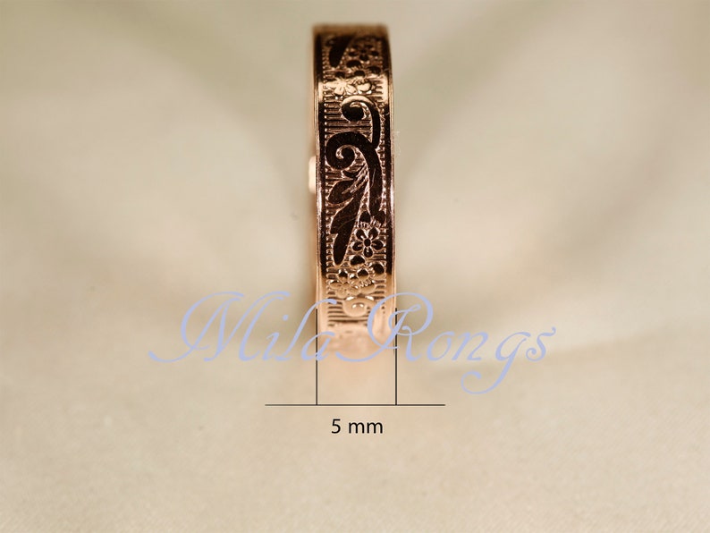 ZP164/ZP165 Gold filled Textur Ring, Rose Gold filled Textur Ring, Silber Ringe, MP165-ROSE