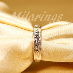 ZP164/ZP165 Gold filled texture ring, Rose Gold filled texture ring, Silver rings, image 4