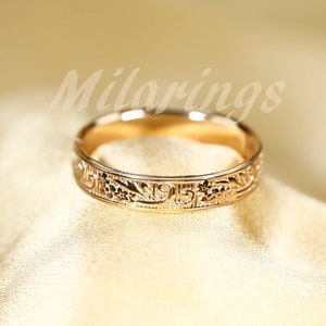 ZP164/ZP165 Gold filled texture ring, Rose Gold filled texture ring, Silver rings, MP164-GOLD