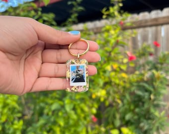 Personalized Photo Keychain -Customize w/Your Photo,  Resin Photo Keychain, Personalized, Anniversary Gift, photo keychains, Pets